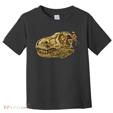 T-Rex Skull Skeleton Head Toddler T-Shirt