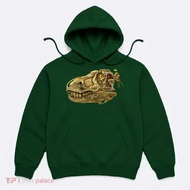 T-Rex Skull Skeleton Head Hoodie