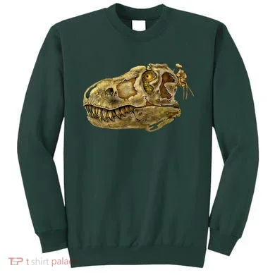 T-Rex Skull Skeleton Head Sweatshirt