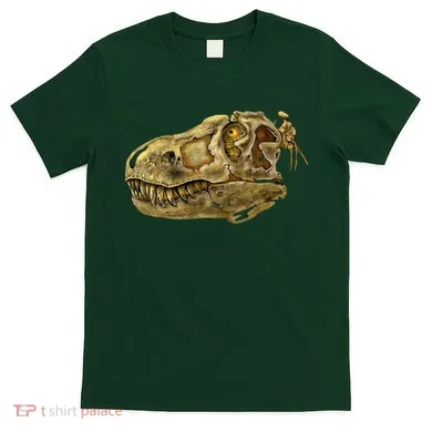 T-Rex Skull Skeleton Head T-Shirt