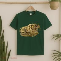 T-Rex Skull Skeleton Head T-Shirt thumb 2