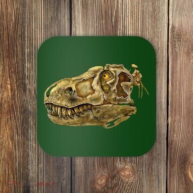 T-Rex Skull Skeleton Head Coaster