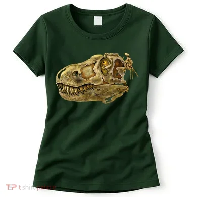 T-Rex Skull Skeleton Head Women's T-Shirt