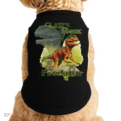 T-Rex The Predator 3D Puff Embossed Doggie Tank