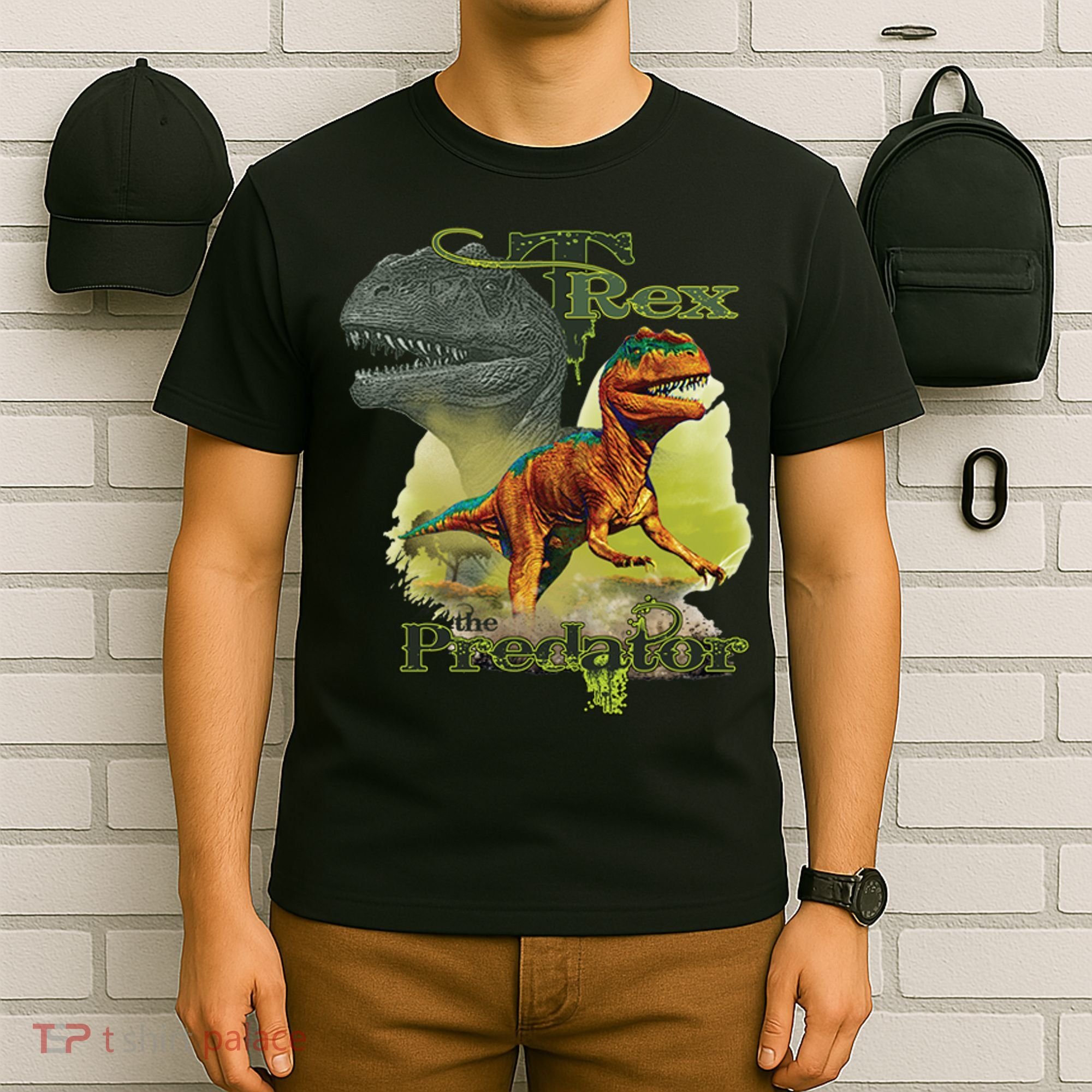 T-Rex The Predator 3D Puff Embossed T-Shirt