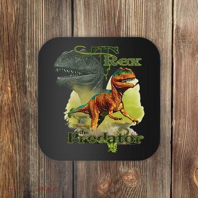 T-Rex The Predator 3D Puff Embossed Coaster
