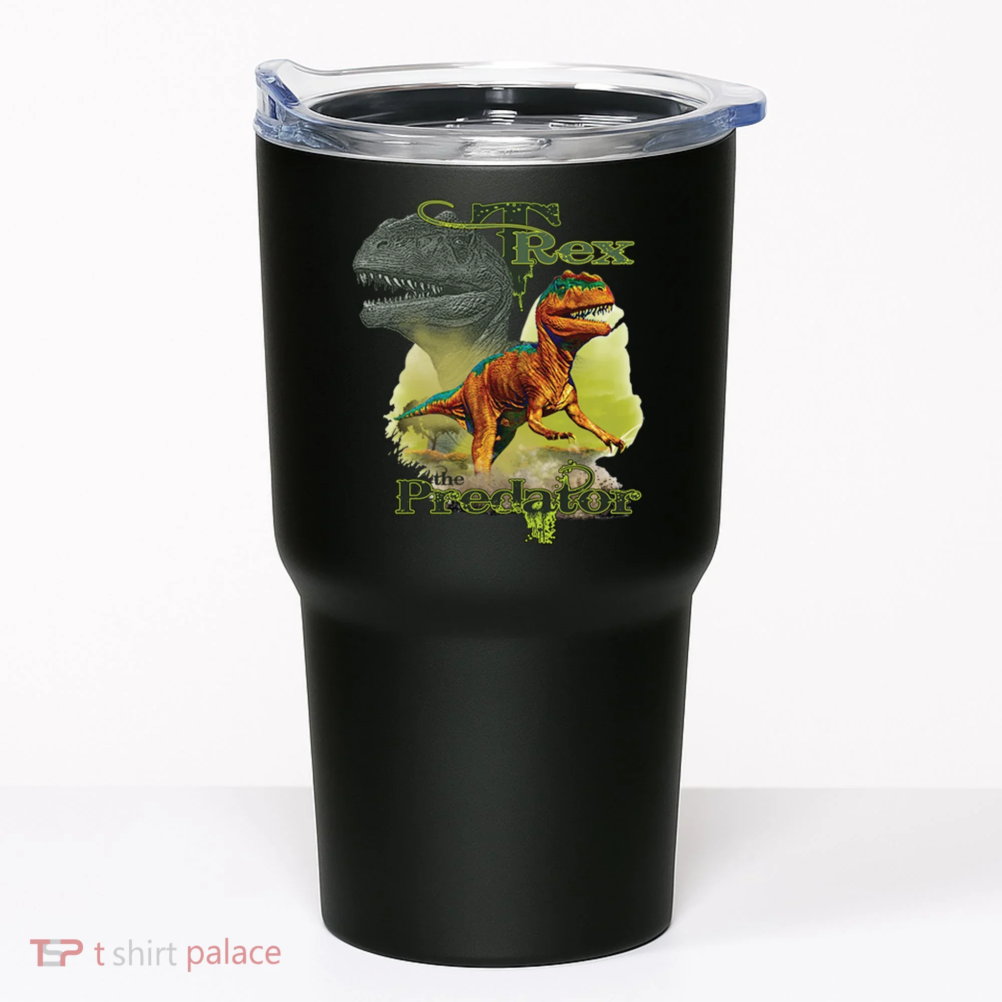 T-Rex The Predator 3D Puff Embossed Tumbler