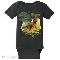 T-Rex The Predator 3D Puff Embossed Baby Bodysuit thumb 0