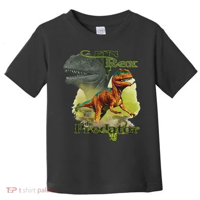T-Rex The Predator 3D Puff Embossed Toddler T-Shirt