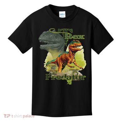 T-Rex The Predator 3D Puff Embossed Kids T-Shirt