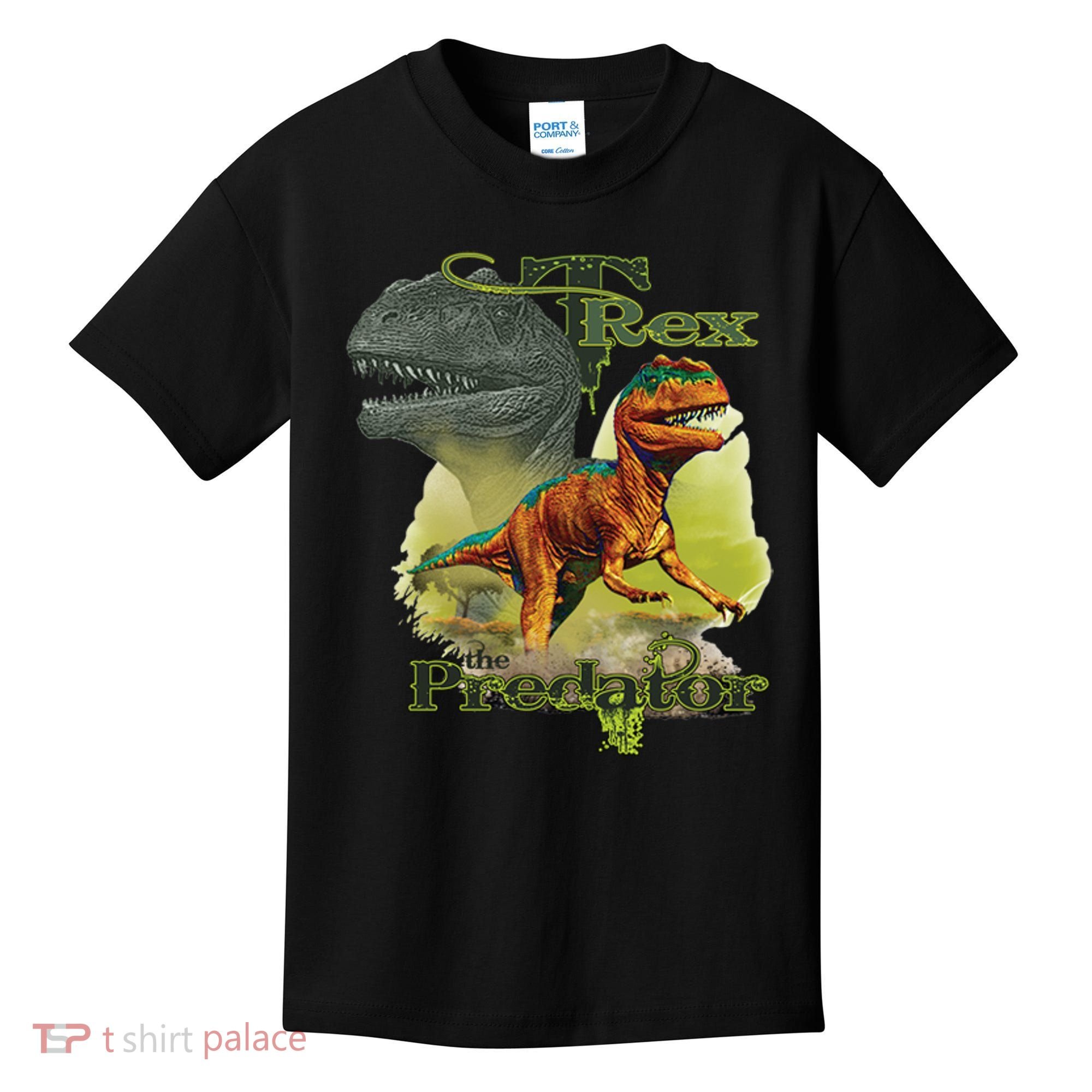 T-Rex The Predator 3D Puff Embossed Kids T-Shirt
