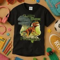T-Rex The Predator 3D Puff Embossed Kids T-Shirt thumb 3