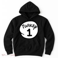 Turkey 1 2 3 Funny Thanksgiving Matching Hoodie thumb 0