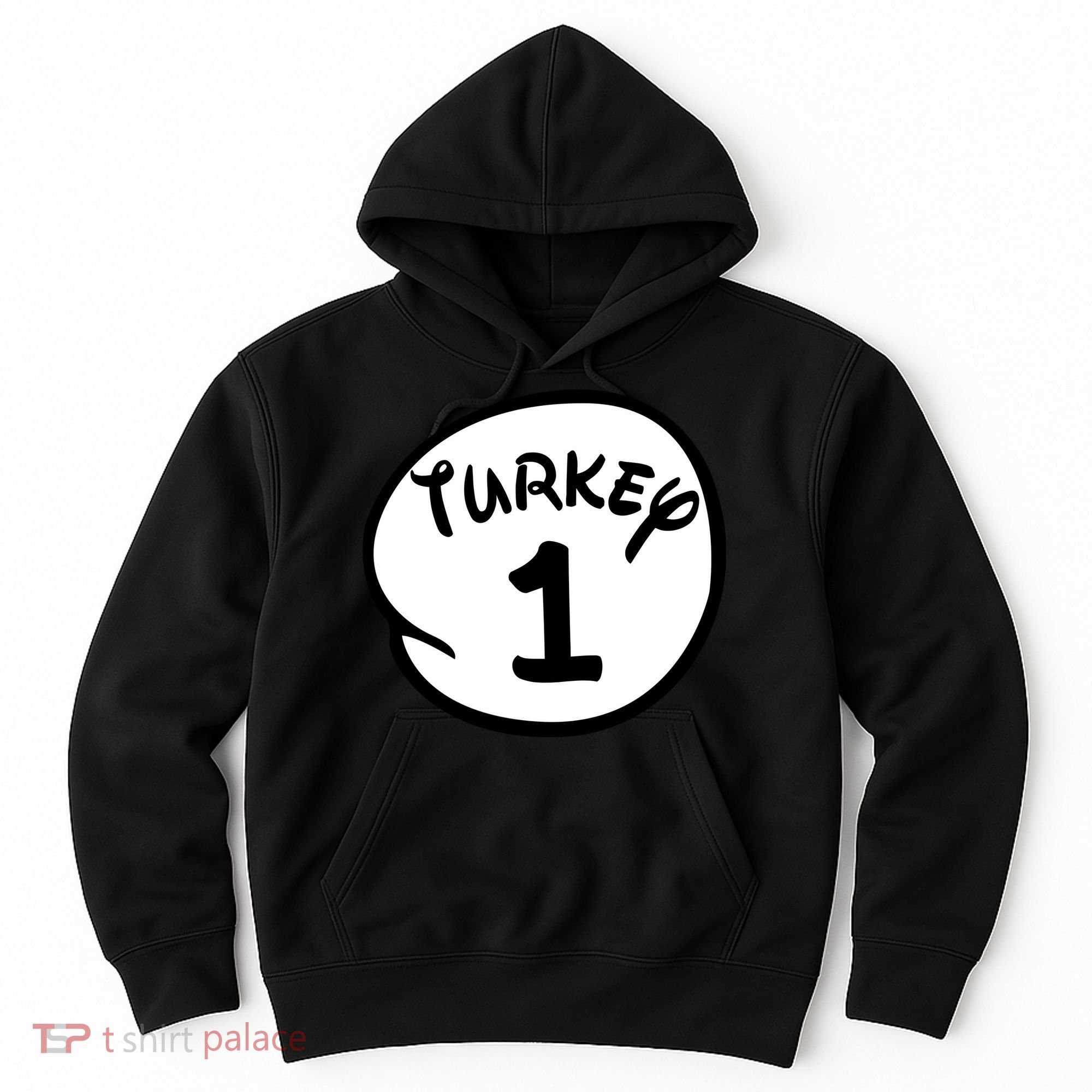 Turkey 1 2 3 Funny Thanksgiving Matching Hoodie