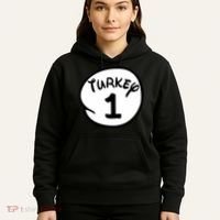 Turkey 1 2 3 Funny Thanksgiving Matching Hoodie thumb 5