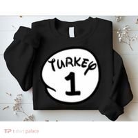 Turkey 1 2 3 Funny Thanksgiving Matching Sweatshirt thumb 2