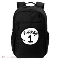 Turkey 1 2 3 Funny Thanksgiving Matching Backpack thumb 0
