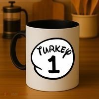 Turkey 1 2 3 Funny Thanksgiving Matching Coffee Mug thumb 4