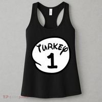 Turkey 1 2 3 Funny Thanksgiving Matching Women's Tank Top thumb 3