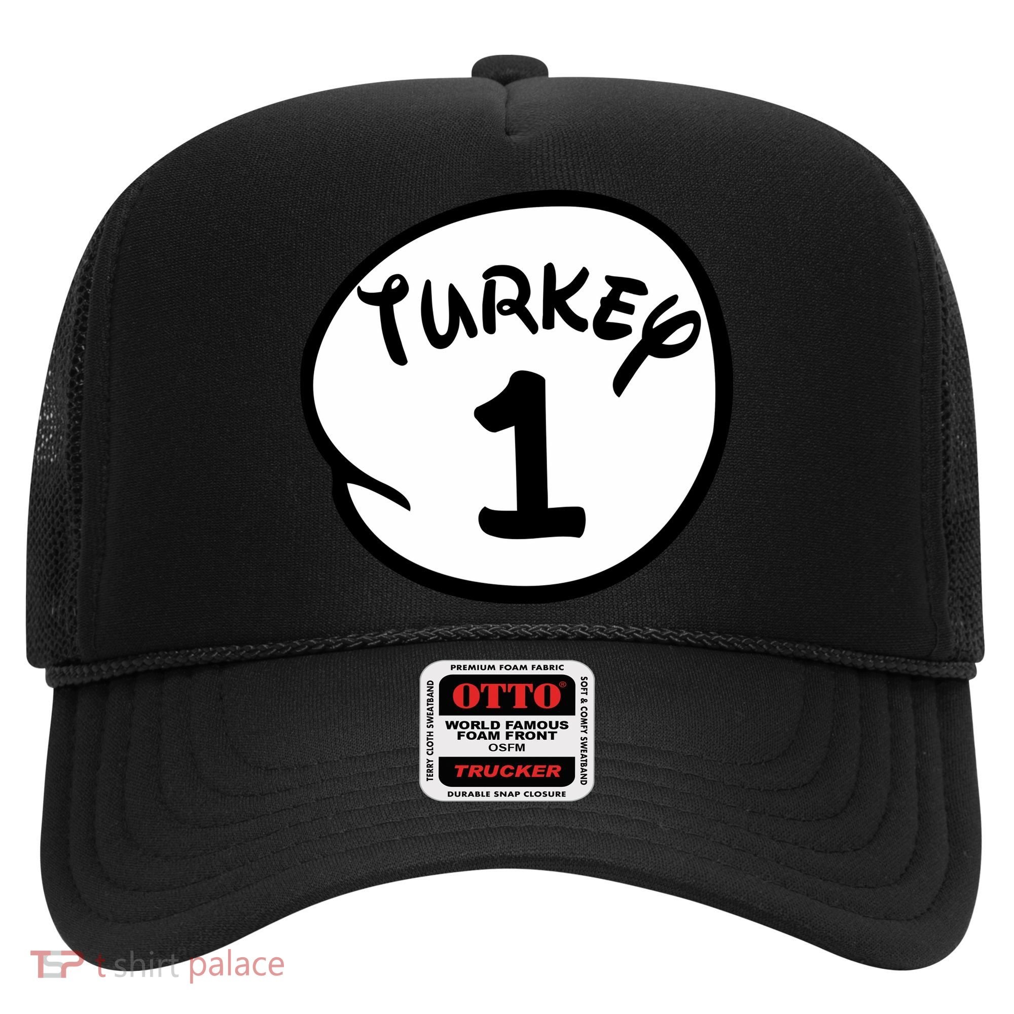 Turkey 1 2 3 Funny Thanksgiving Matching Hat