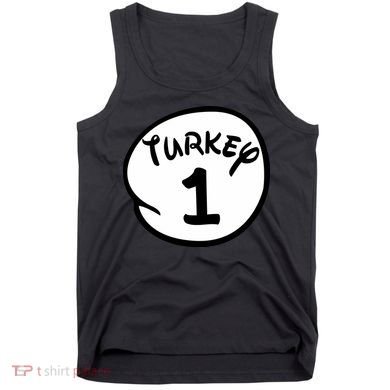 Turkey 1 2 3 Funny Thanksgiving Matching Tank Top