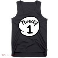 Turkey 1 2 3 Funny Thanksgiving Matching Tank Top thumb 0