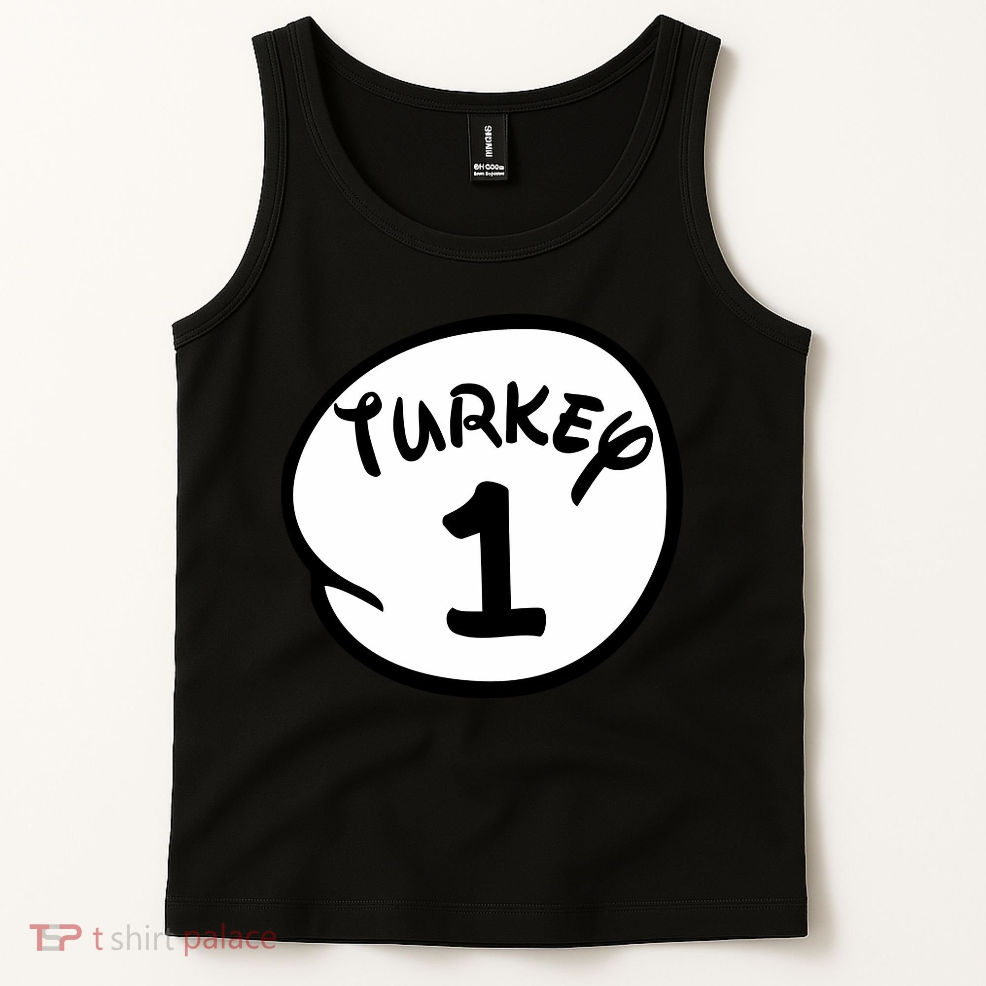 Turkey 1 2 3 Funny Thanksgiving Matching Tank Top
