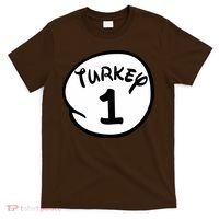 Turkey 1 2 3 Funny Thanksgiving Matching T-Shirt thumb 0