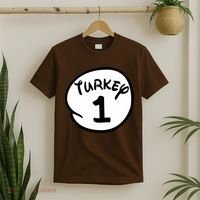 Turkey 1 2 3 Funny Thanksgiving Matching T-Shirt thumb 2