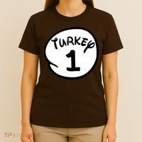 Turkey 1 2 3 Funny Thanksgiving Matching T-Shirt thumb 4