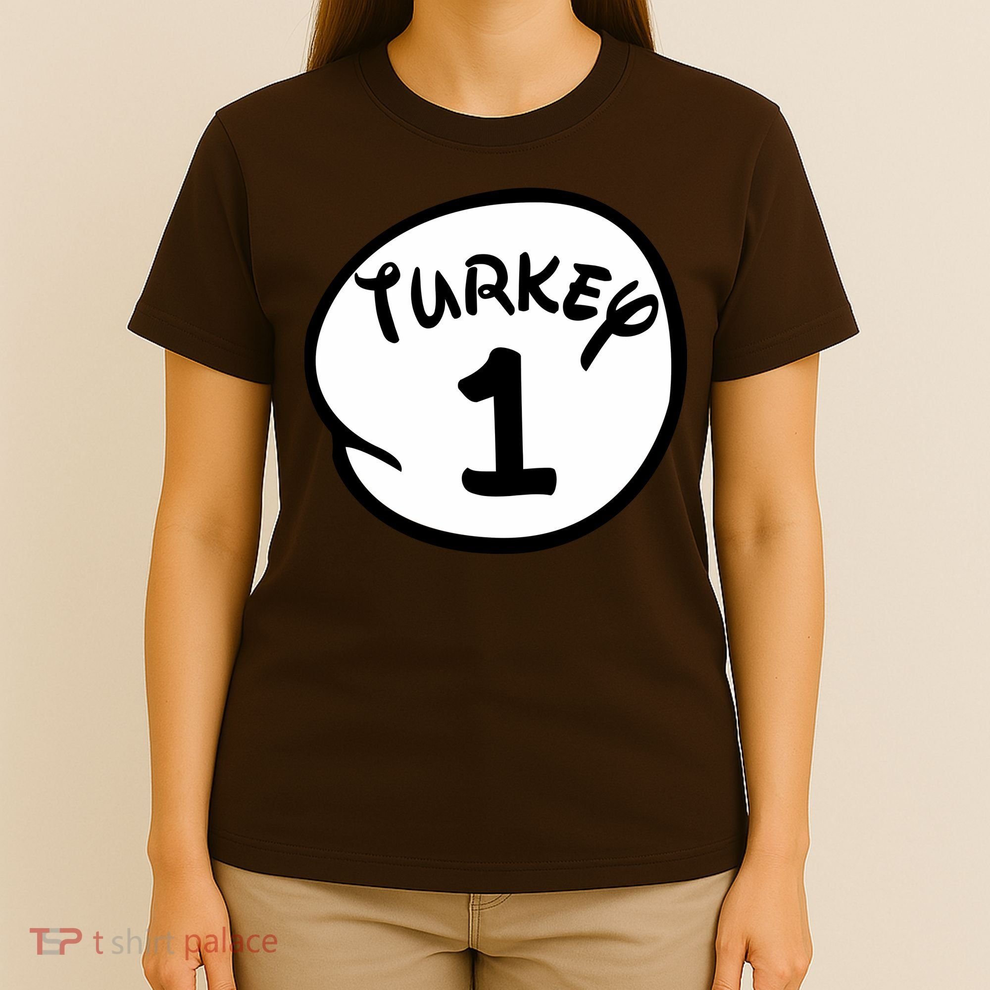 Turkey 1 2 3 Funny Thanksgiving Matching T-Shirt