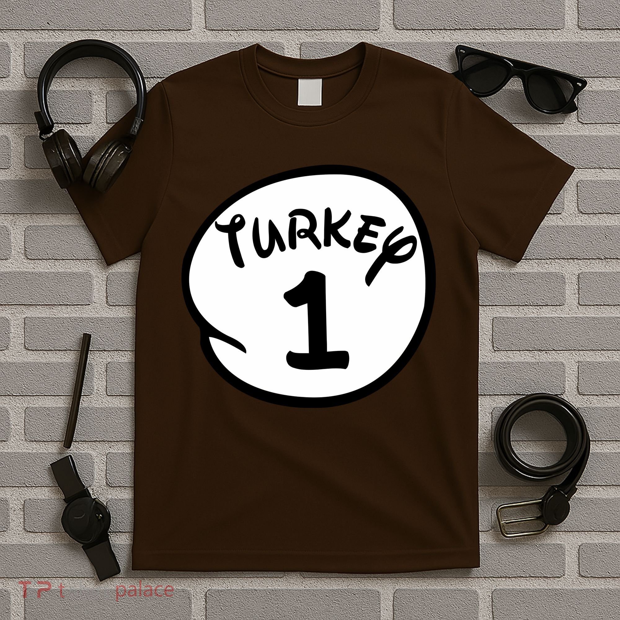 Turkey 1 2 3 Funny Thanksgiving Matching T-Shirt