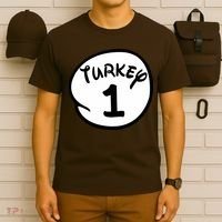 Turkey 1 2 3 Funny Thanksgiving Matching T-Shirt thumb 6