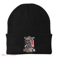The 1st Amendment Defines Us! 2nd Amendment Defend Us! Beanie thumb 0