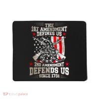 The 1st Amendment Defines Us! 2nd Amendment Defend Us! Mousepad thumb 0
