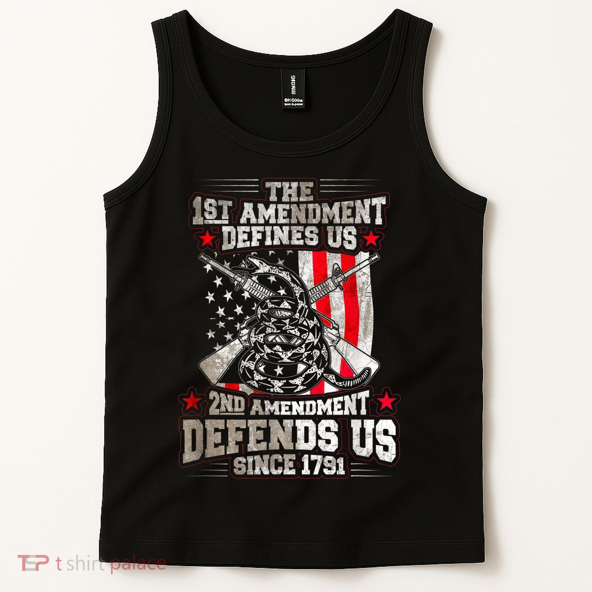 The 1st Amendment Defines Us! 2nd Amendment Defend Us! Tank Top