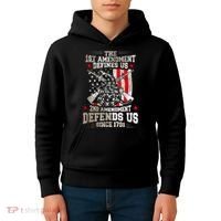 The 1st Amendment Defines Us! 2nd Amendment Defend Us! Kids Hoodie thumb 4