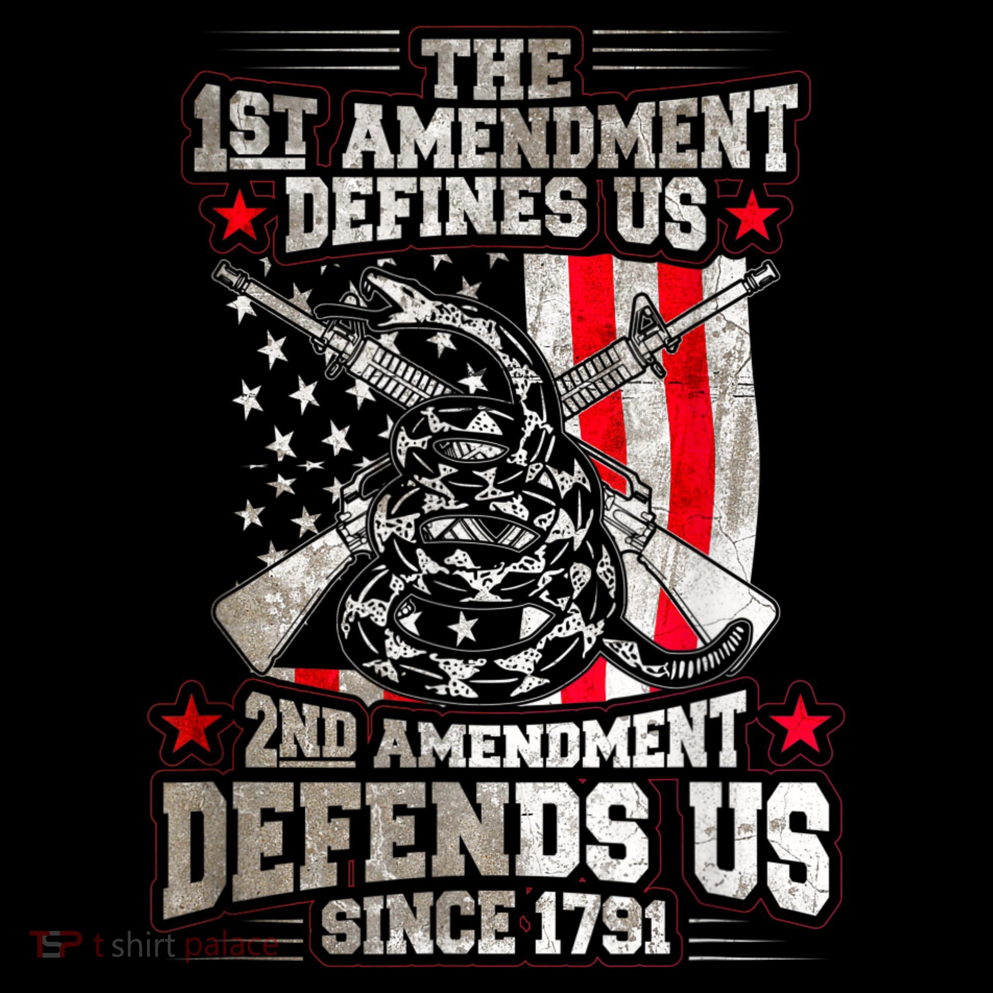The 1st Amendment Defines Us! 2nd Amendment Defend Us! Kids T-Shirt