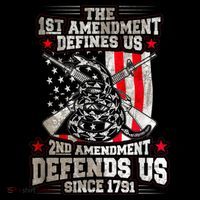 The 1st Amendment Defines Us! 2nd Amendment Defend Us! Tote Bag thumb 4