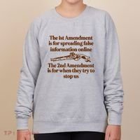 The 1st Amendment Is For Spreading False Information Online Women's Sweatshirt thumb 0