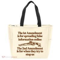 The 1st Amendment Is For Spreading False Information Online Tote Bag thumb 0