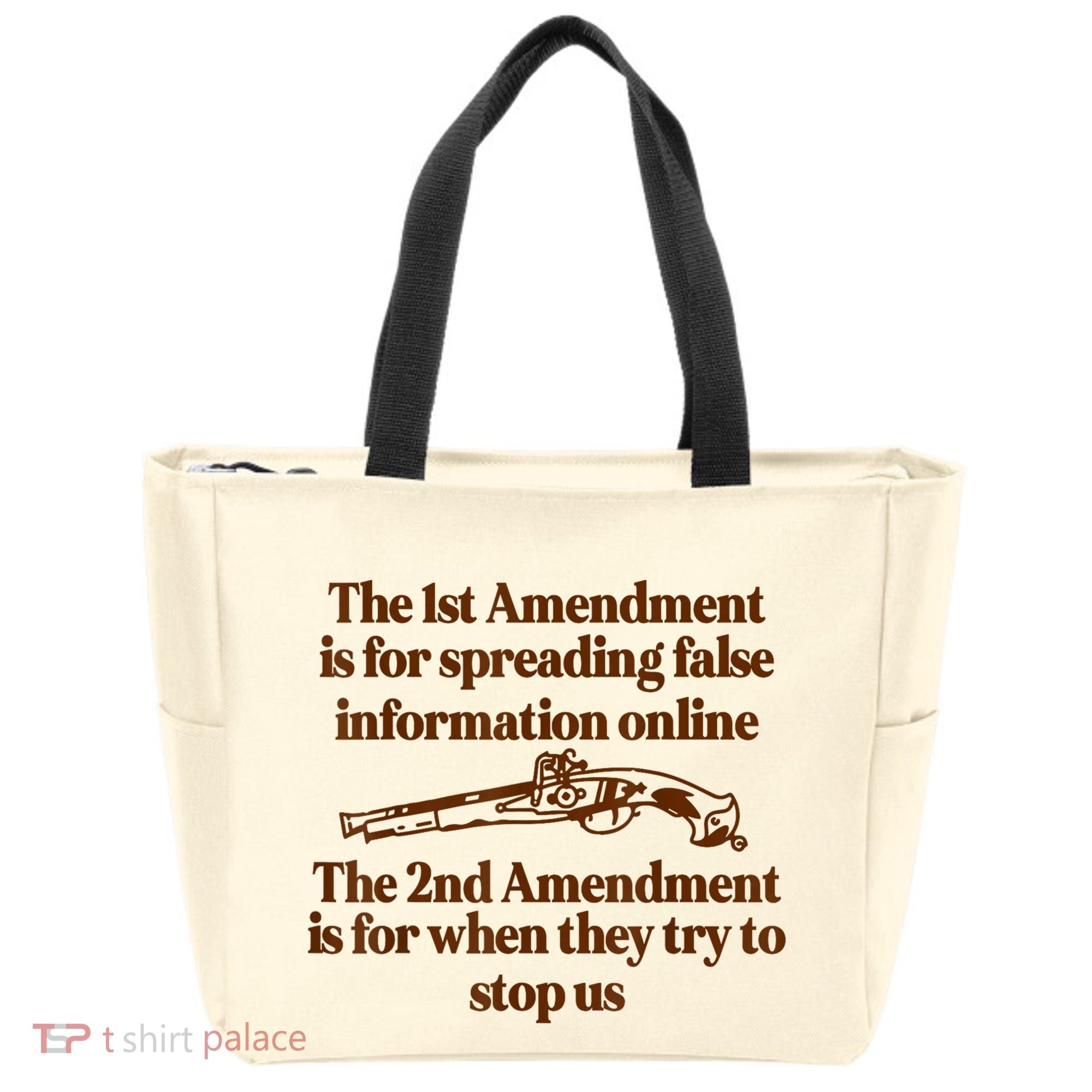 The 1st Amendment Is For Spreading False Information Online Tote Bag