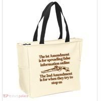 The 1st Amendment Is For Spreading False Information Online Tote Bag thumb 2