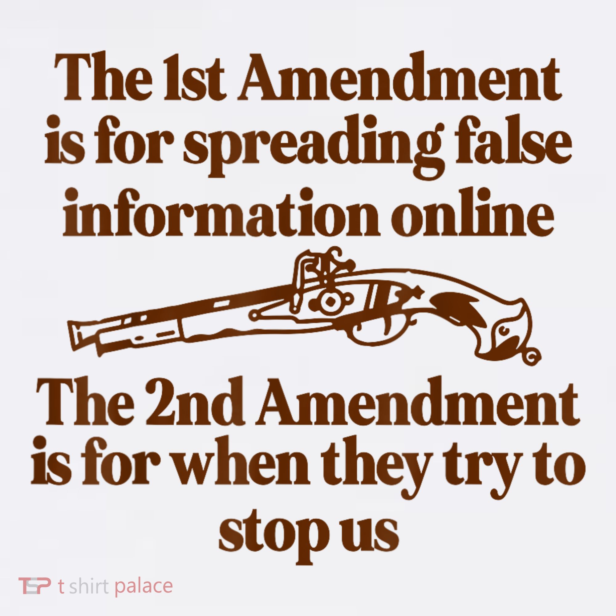 The 1st Amendment Is For Spreading False Information Online Button