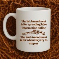 The 1st Amendment Is For Spreading False Information Online Coffee Mug thumb 2