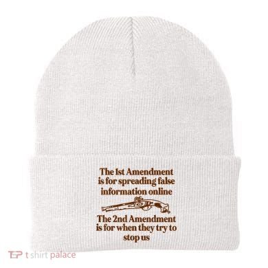 The 1st Amendment Is For Spreading False Information Online Beanie