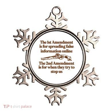 The 1st Amendment Is For Spreading False Information Online Ornament