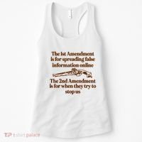 The 1st Amendment Is For Spreading False Information Online Women's Tank Top thumb 0