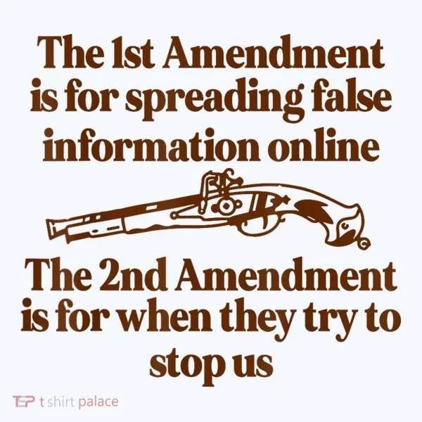 The 1st Amendment Is For Spreading False Information Online Kids Long Sleeve Shirt