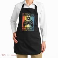 Teenager 13th Birthday Gift Level 13 Unlocked Apron thumb 2